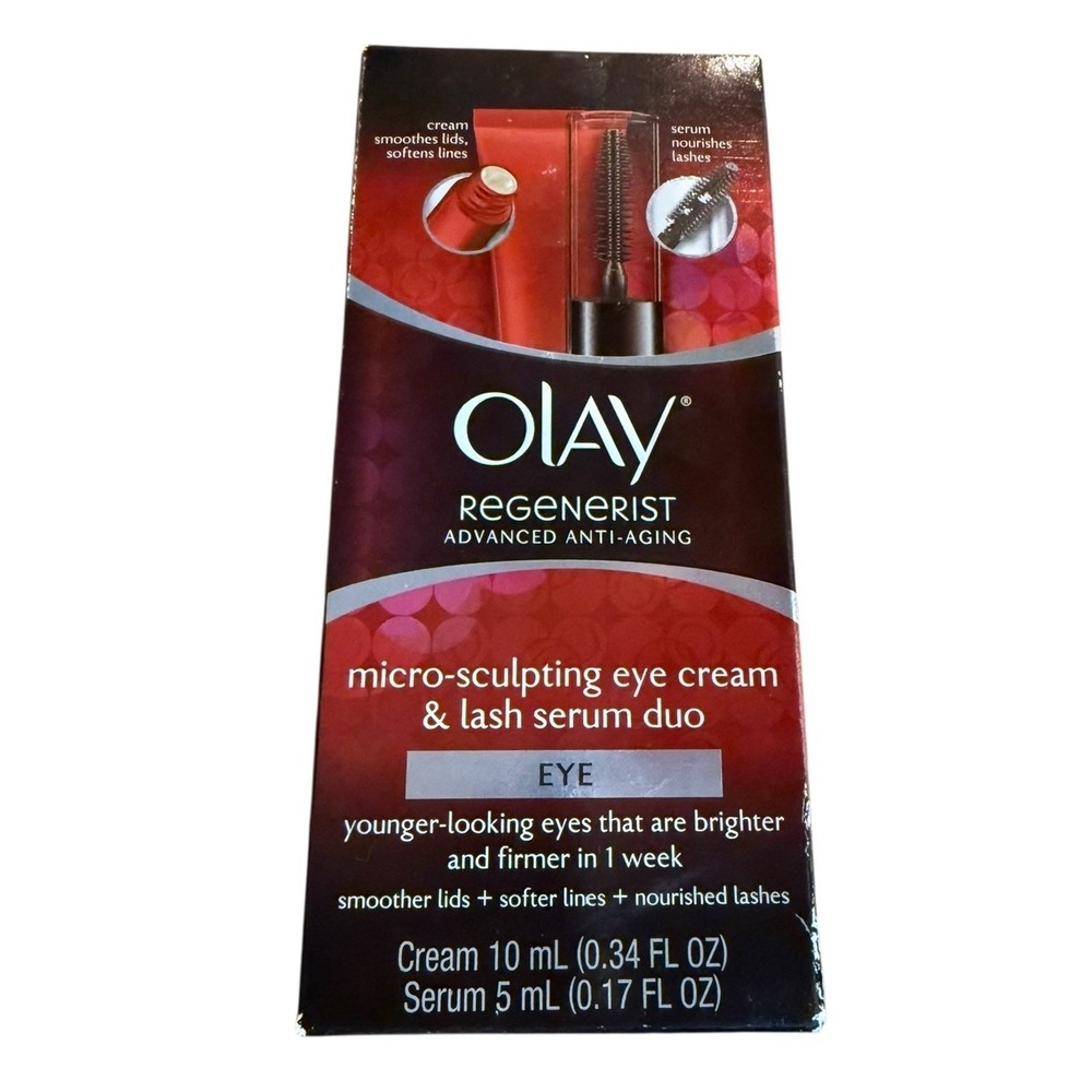 Olay Regenerist Advanced Anti Aging Micro Sculpting Eye Cream & Lash Serum Duo